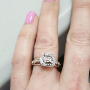 Sterling silver promise/engagement ring